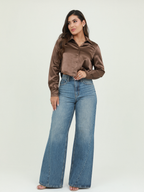 CAMISERA SATIN CORTA