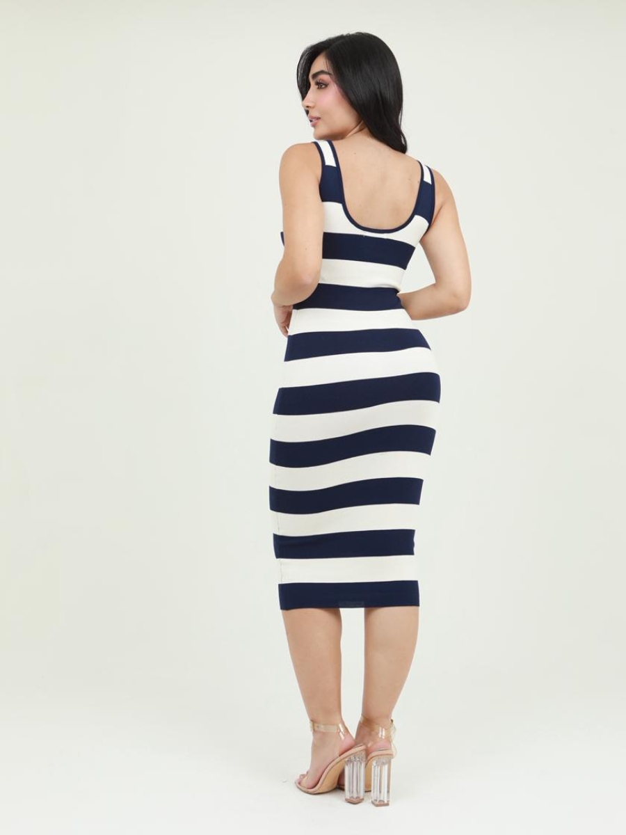 VESTIDO BASICO RAYAS
