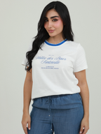 CAMISETA VALLÉ CUELLO BORDADO