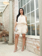 VESTIDO SEDA RECOGIDO