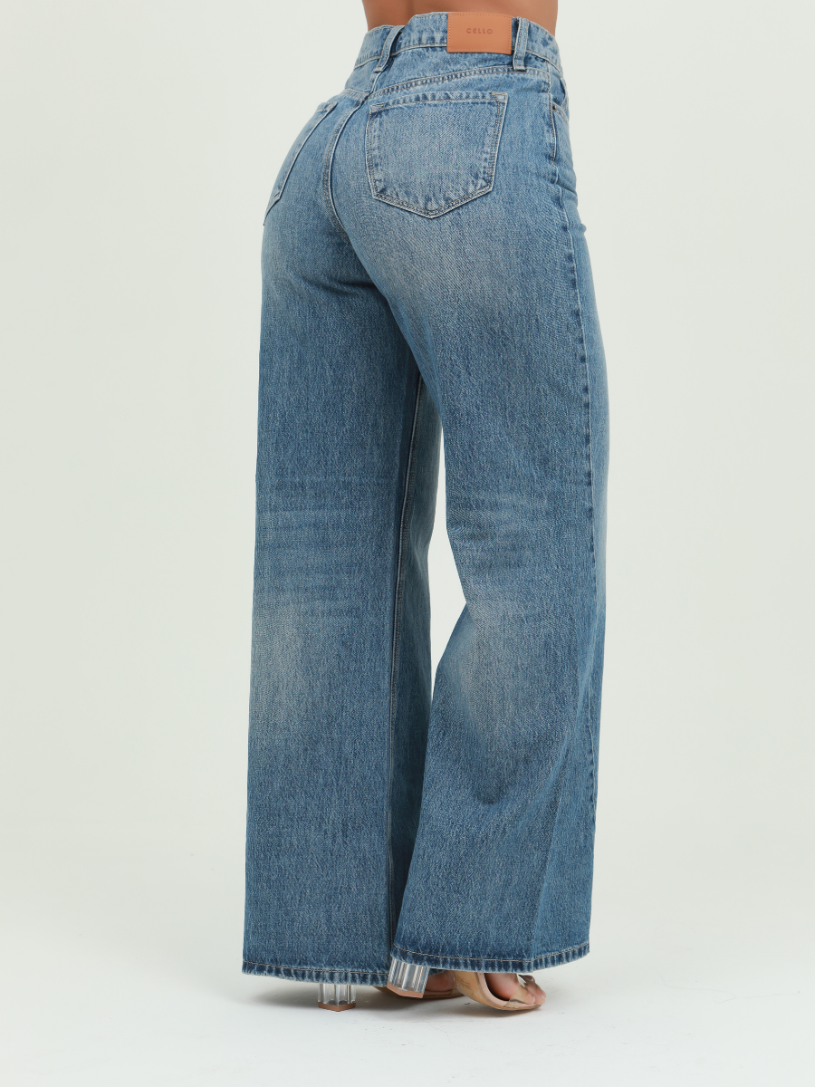 JEAN WIDE LEG COSTURA BOTA