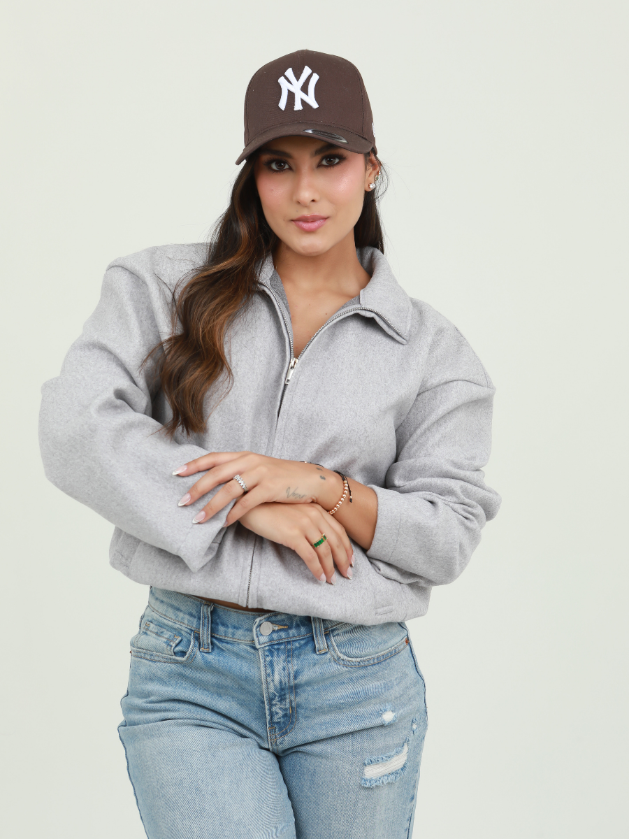 CHAQUETA GAMUZA CIERRE