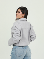 CHAQUETA GAMUZA CIERRE