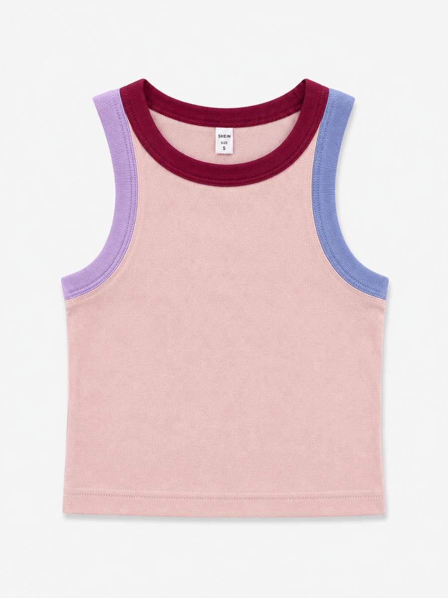 BLUSA BASICA BORDE BICOLOR