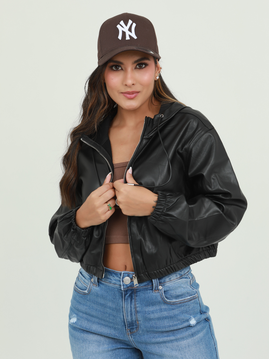 CHAQUETA CORTA POLIPIEL CHOMPA