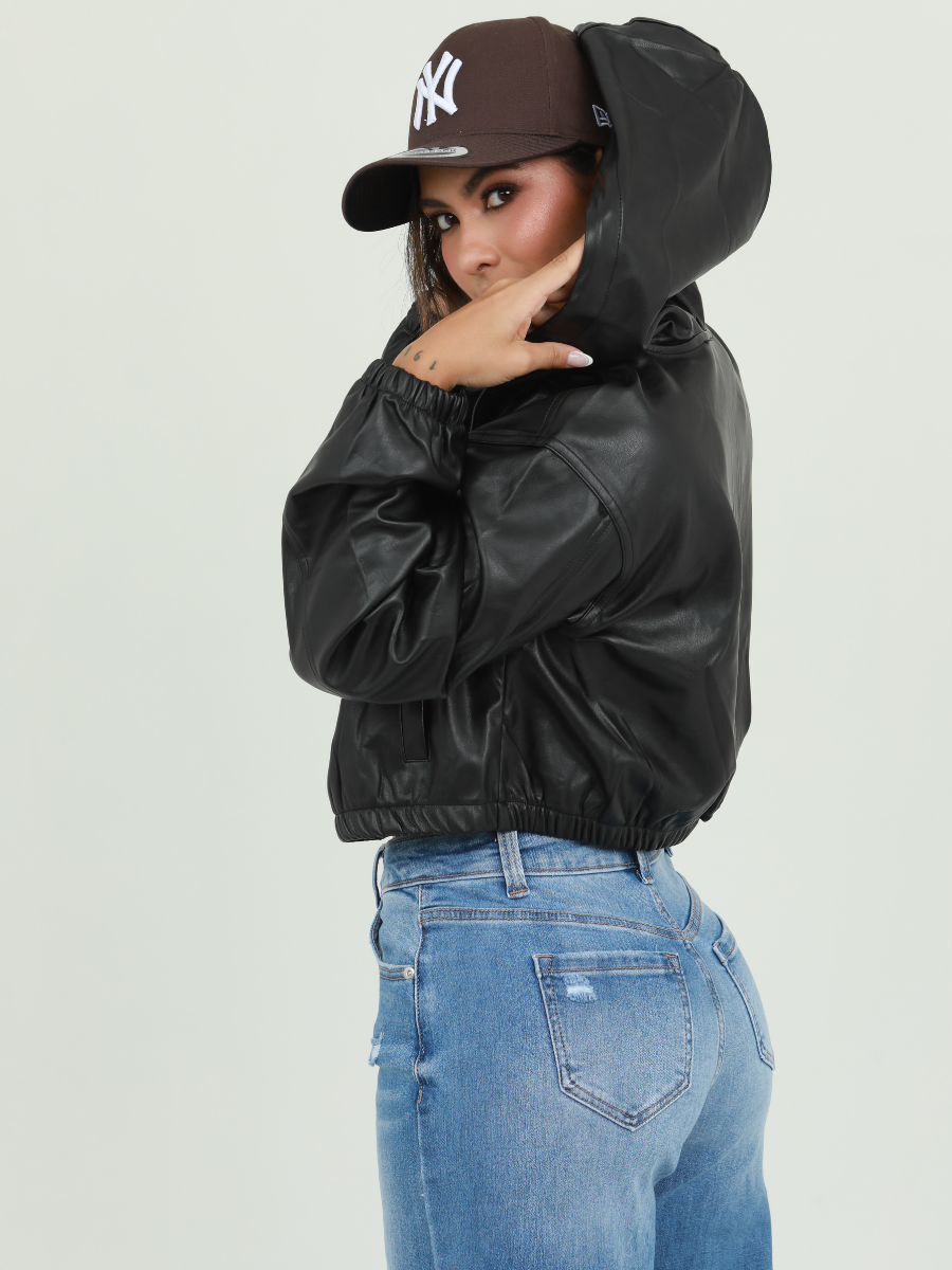 CHAQUETA CORTA POLIPIEL CHOMPA