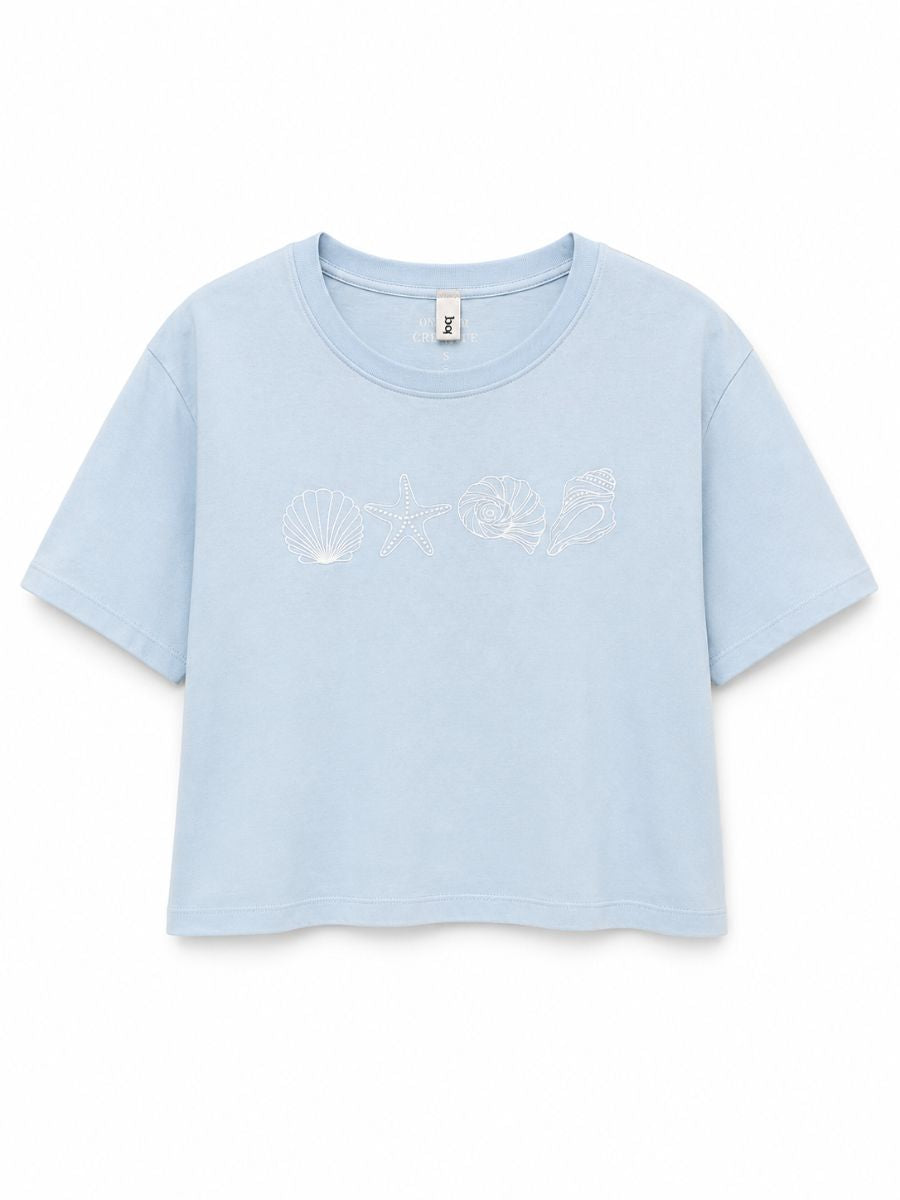 CAMISETA BORDADA MARINA