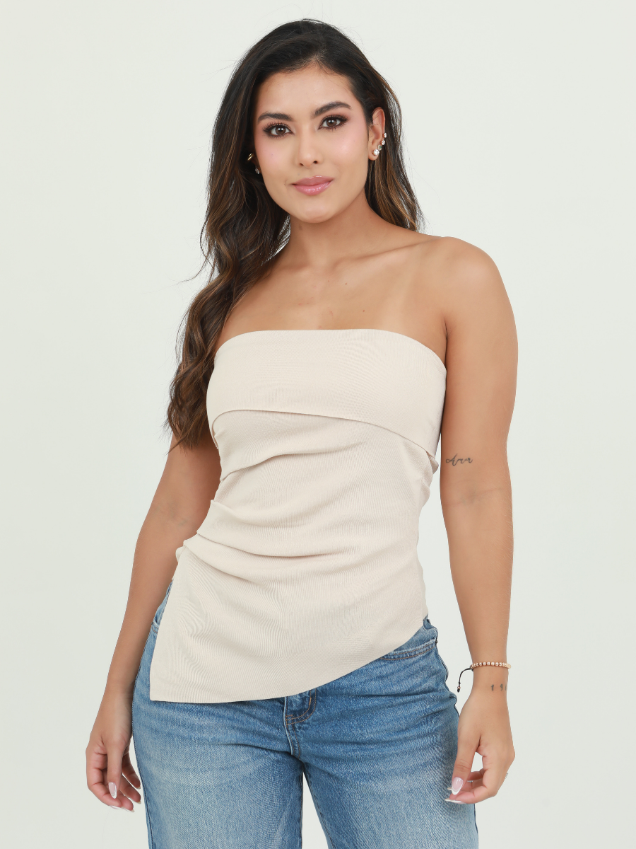 BLUSA STRAPLE HILO PICO