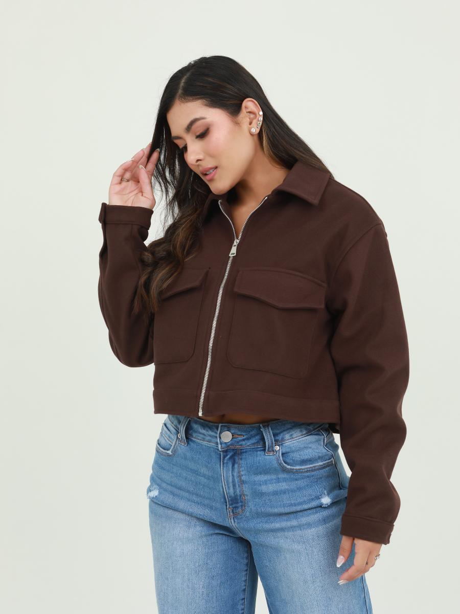 CHAQUETA BOLSILLO GAMUZA