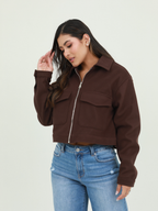 CHAQUETA BOLSILLO GAMUZA