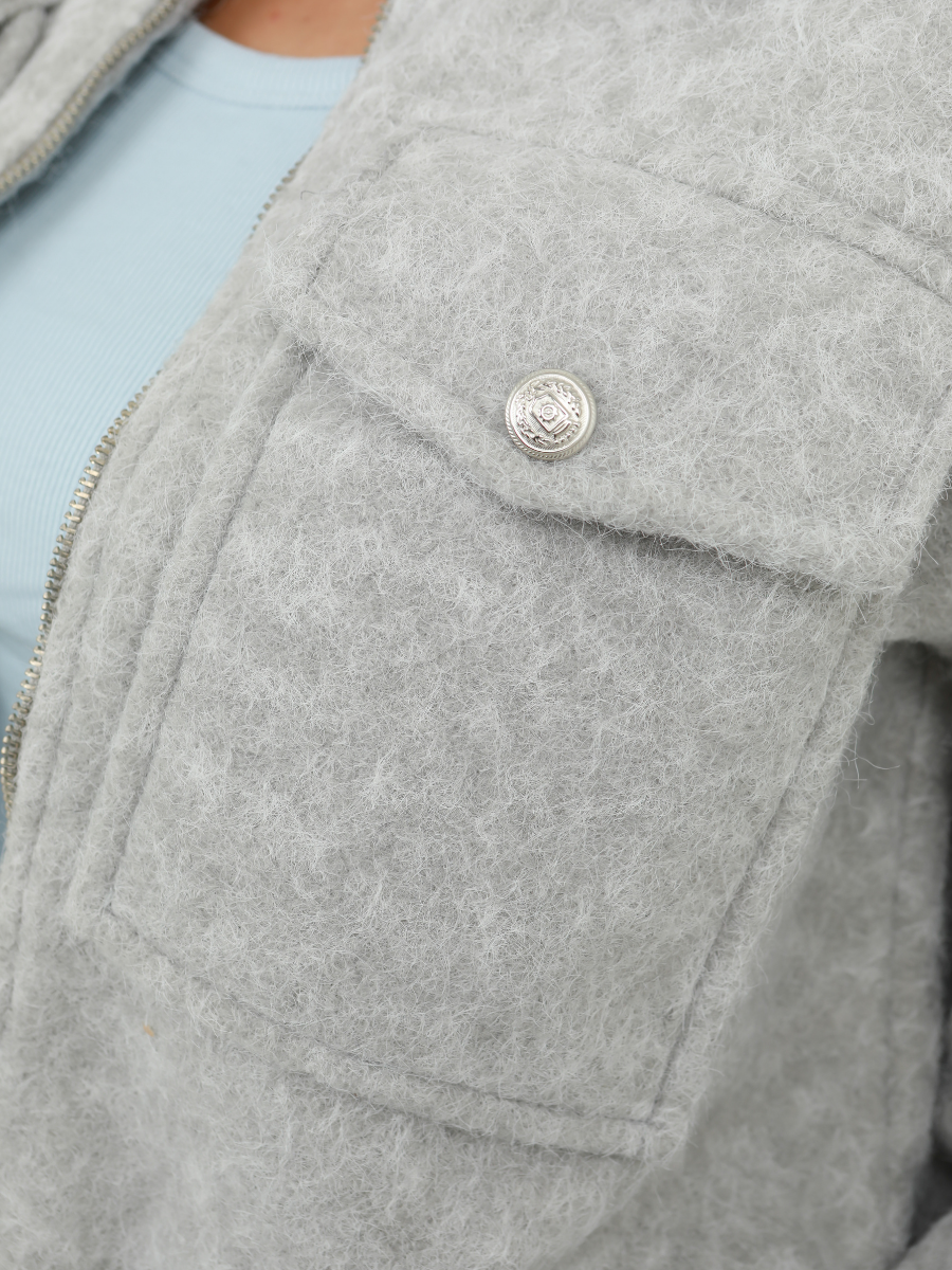 CHAQUETA BOLSILLO PELUDA