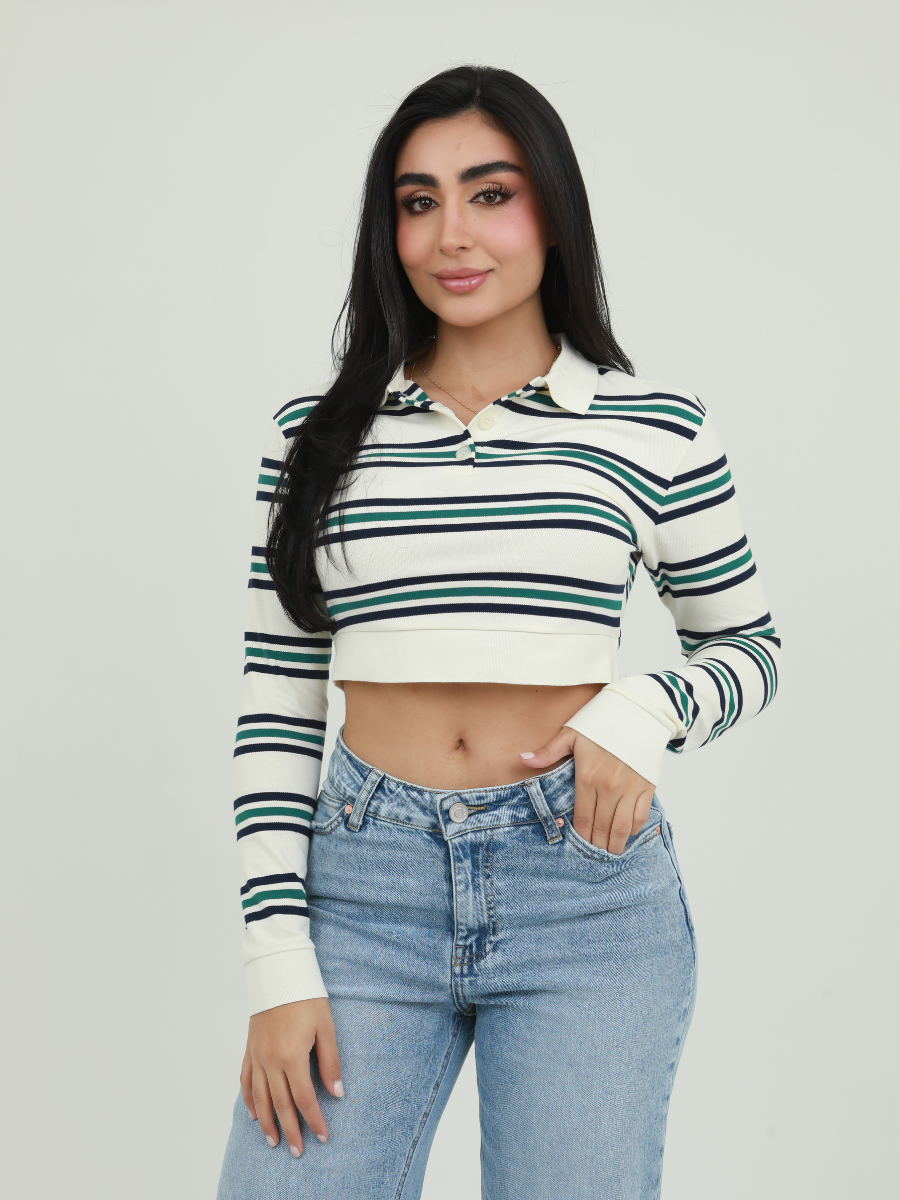 BUSO POLO RAYAS BICOLOR