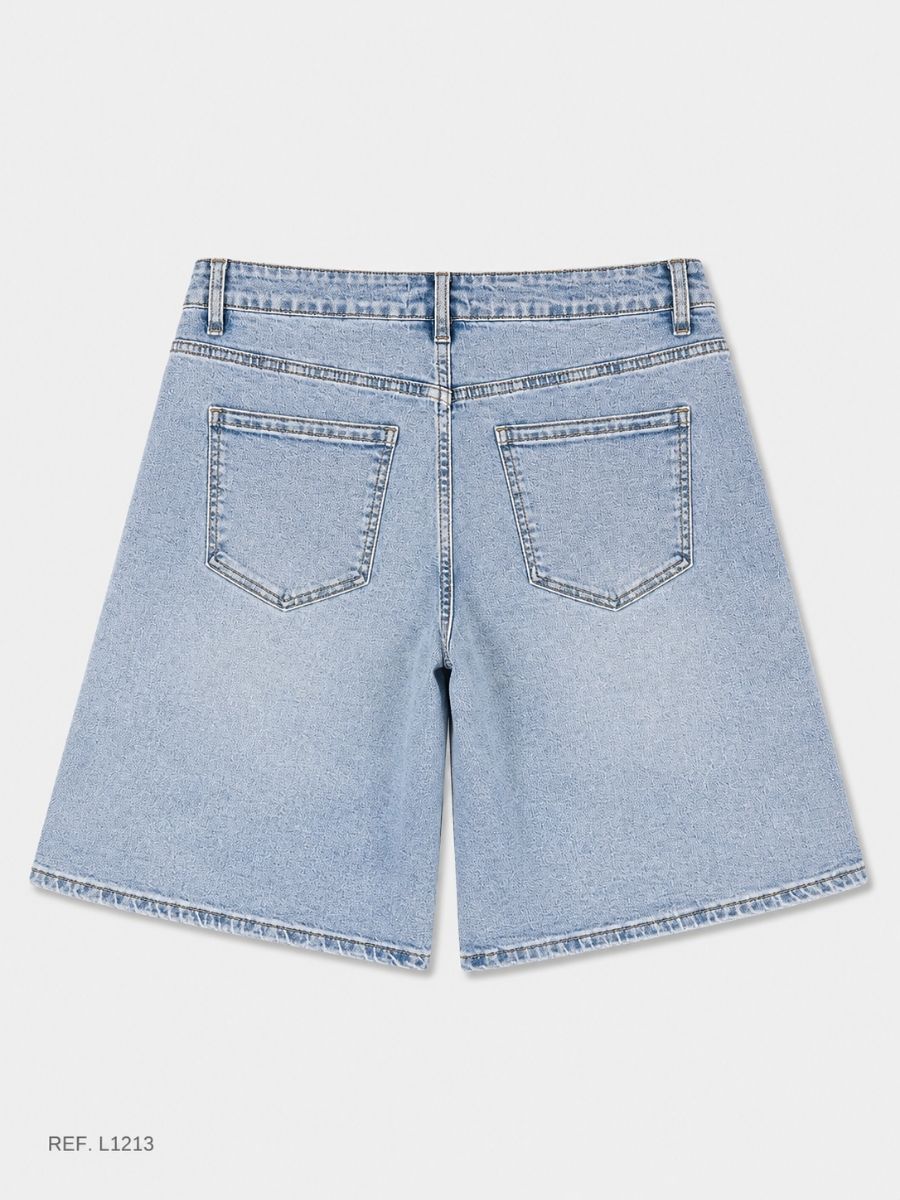 BERMUDA DENIM PIEDAS BOLSILLO