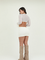VESTIDO BLONDA ESCOTADO