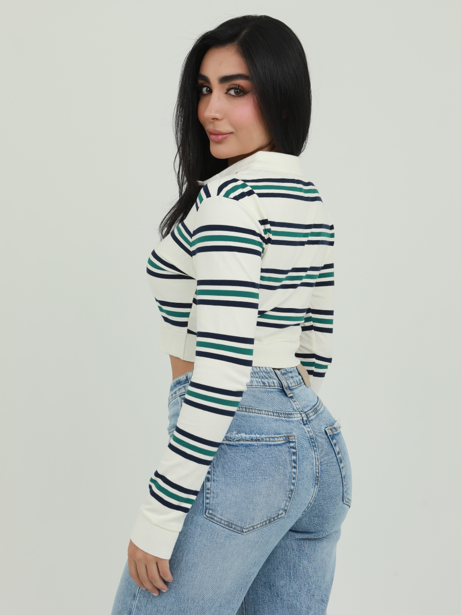 BUSO POLO RAYAS BICOLOR