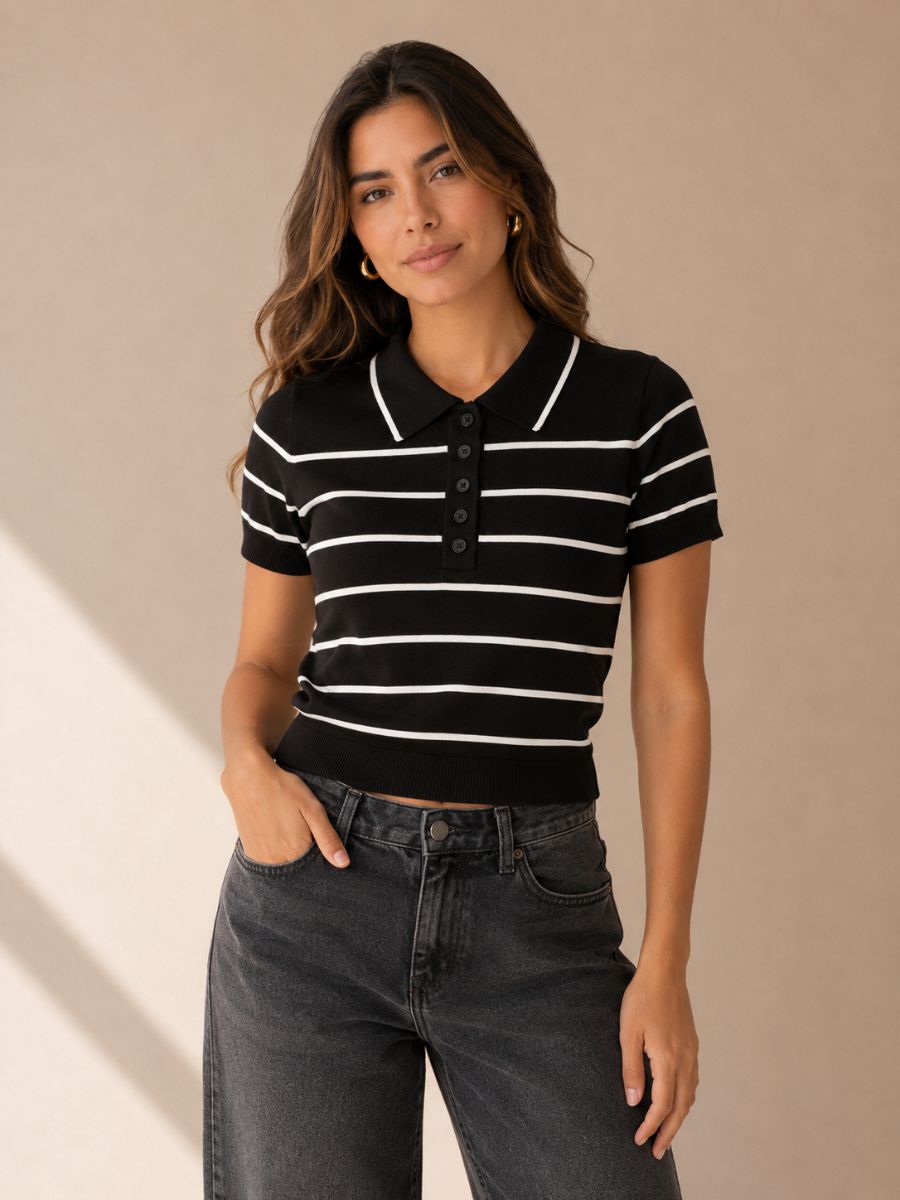 BLUSA HILO RAYAS POLO