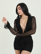 VESTIDO BLONDA ESCOTADO