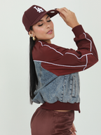 CHAQUETA DENIM IMPERMEABLE BICOLOR