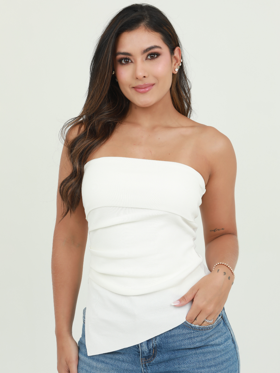 BLUSA STRAPLE HILO PICO