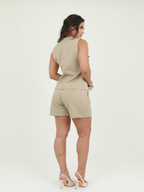SET BLUSA BOTONES Y SHORT