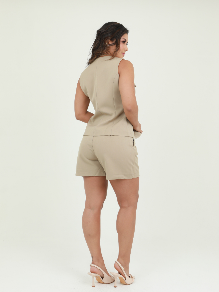 SET BLUSA BOTONES Y SHORT
