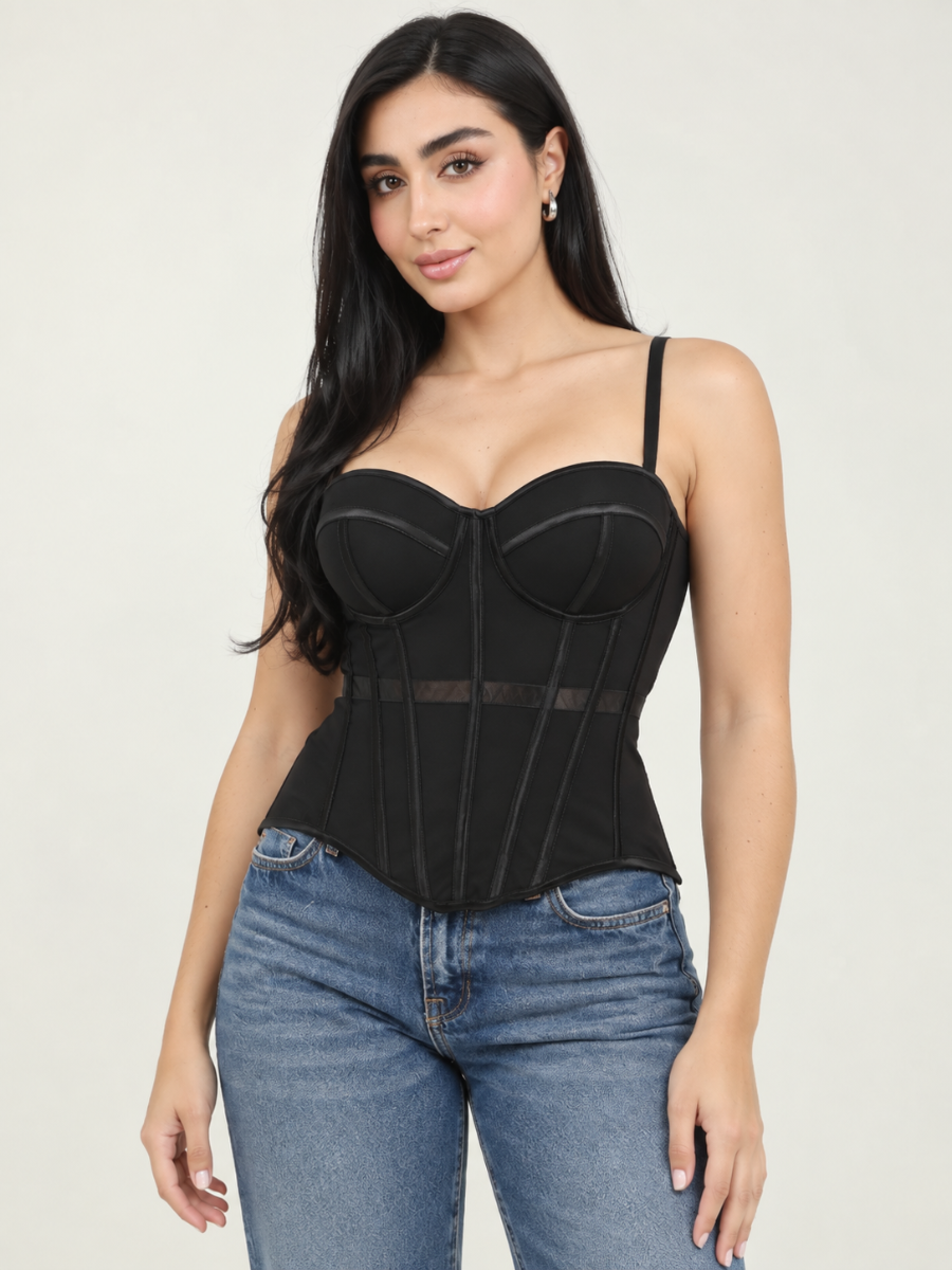 CORSET COPAS TRANSPARENCIA