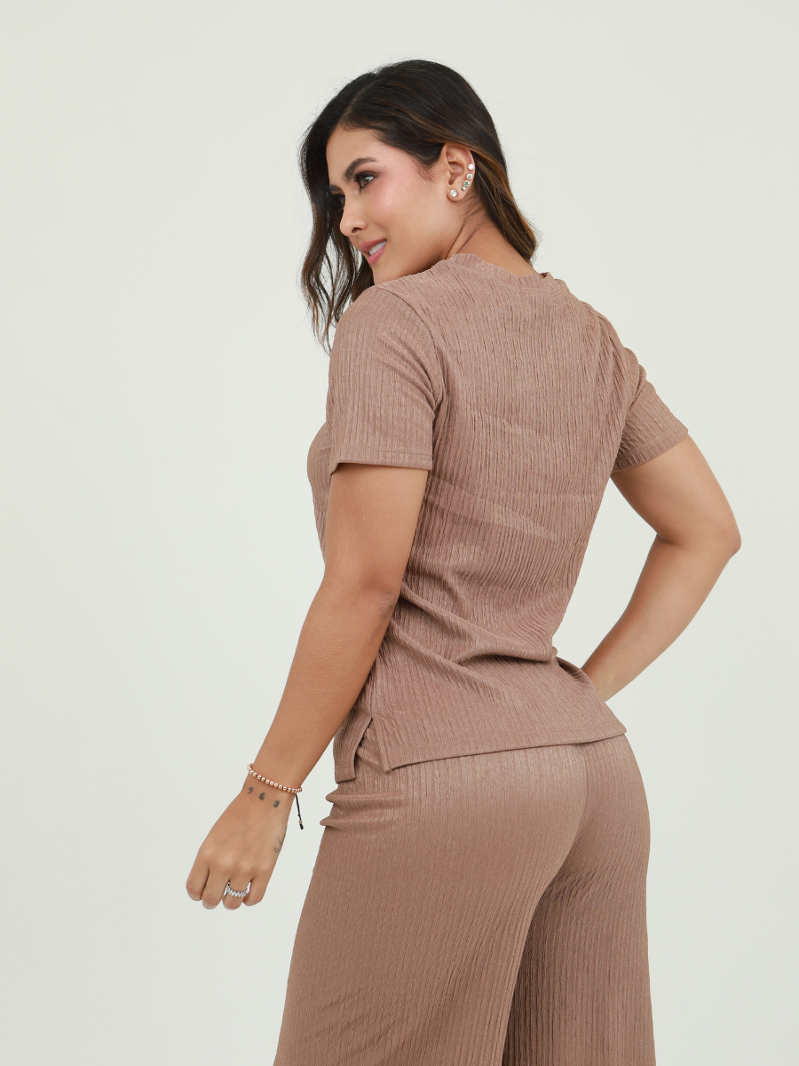 SET PANTALON TEXTURA