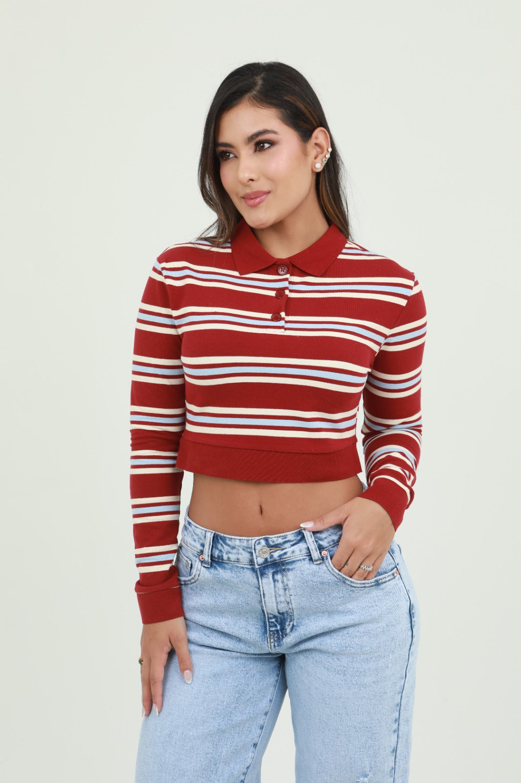 BUSO POLO RAYAS BICOLOR